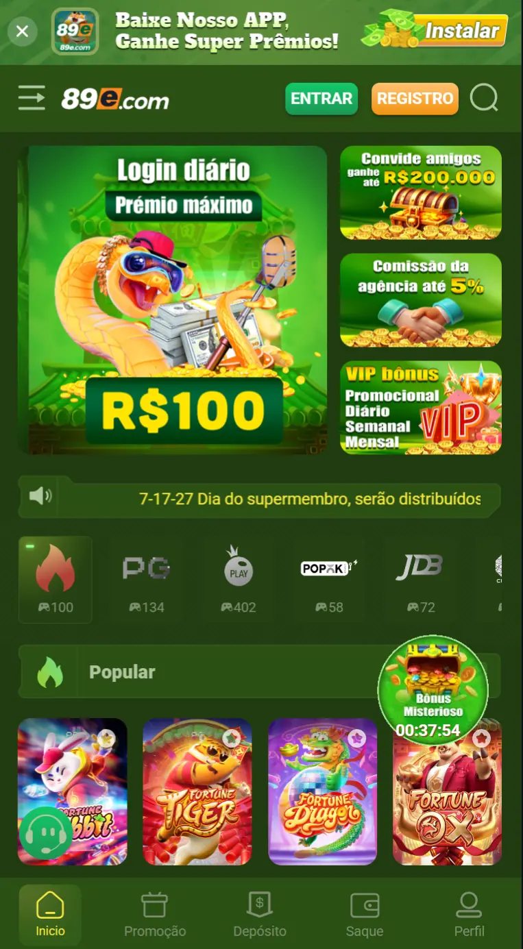 89e Top slots populares para brasileiros Garanta seu Bônus